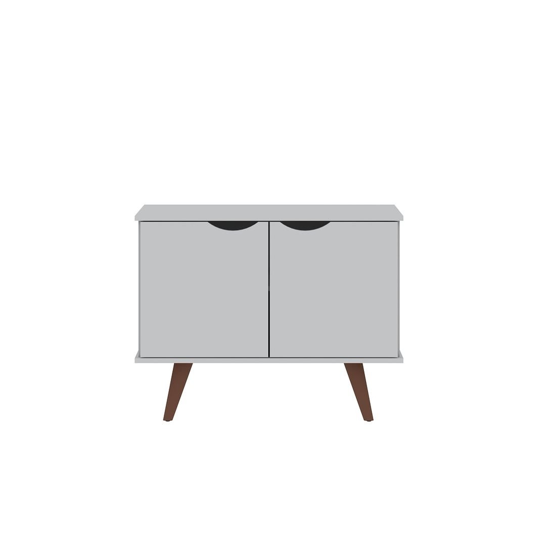 Hampton 33.07 Accent Cabinet with 2 Shelves Solid Wood Legs Image 1