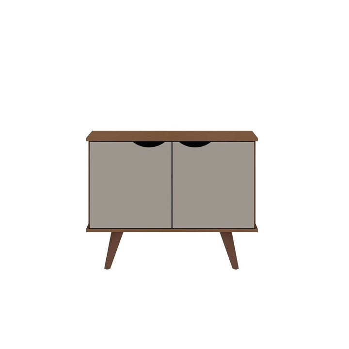 Hampton 33.07 Accent Cabinet with 2 Shelves Solid Wood Legs Image 4