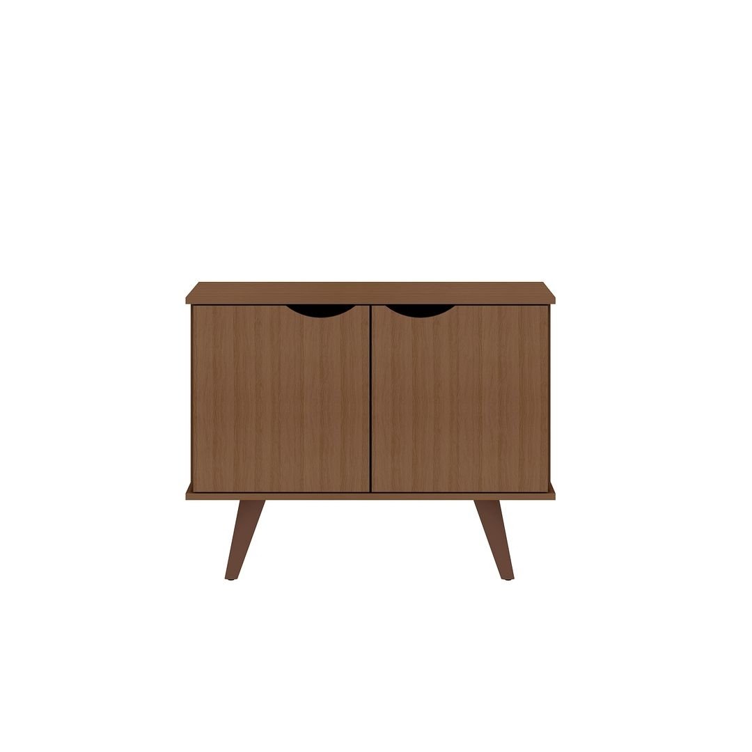 Hampton 33.07 Accent Cabinet with 2 Shelves Solid Wood Legs Image 5