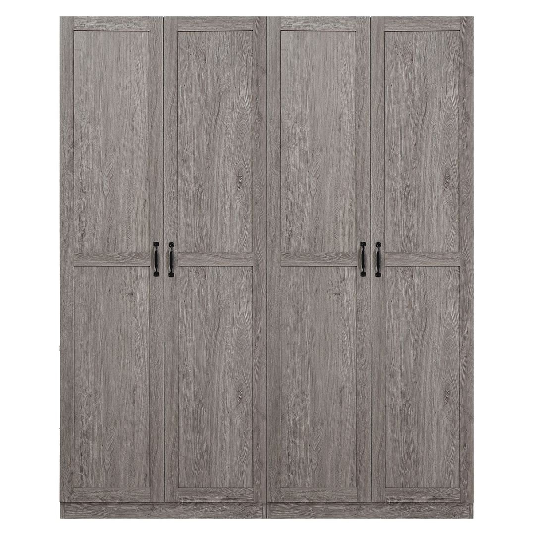 Hopkins Modern Storage Closet 3.0 Set of 2 Cabinets with 4 Shelves Soft Close Doors Image 1