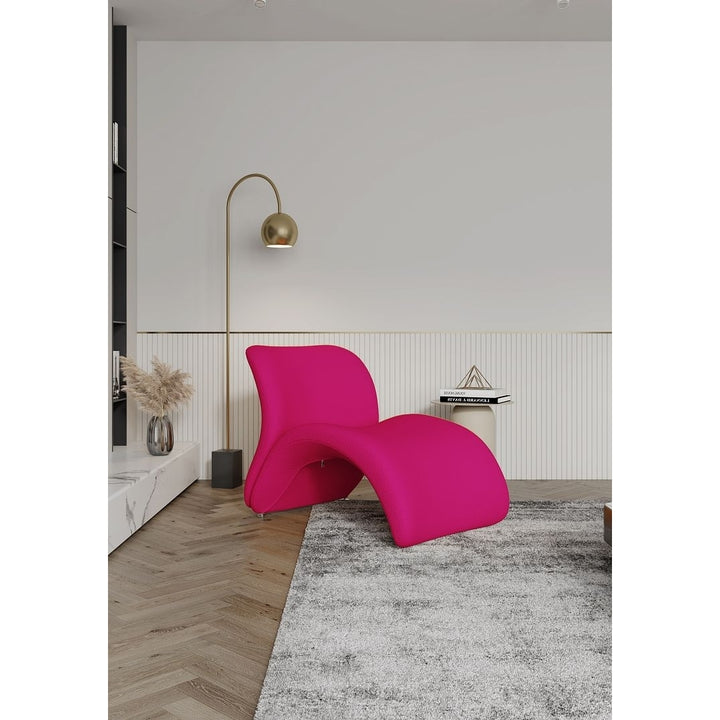 Rosebud Fuchsia Wool Blend Accent Chair (Set of 2) Image 2