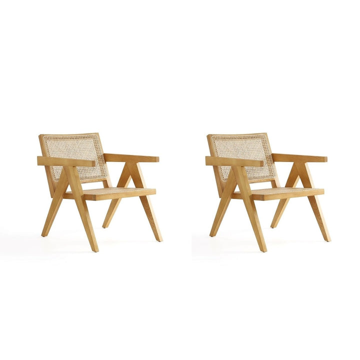 Hamlet Accent Chair and Natural Cane - Set of 2 Image 4