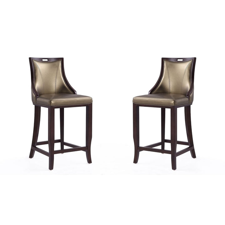 Emperor Faux Leather Barstool (Set of 2) Image 4