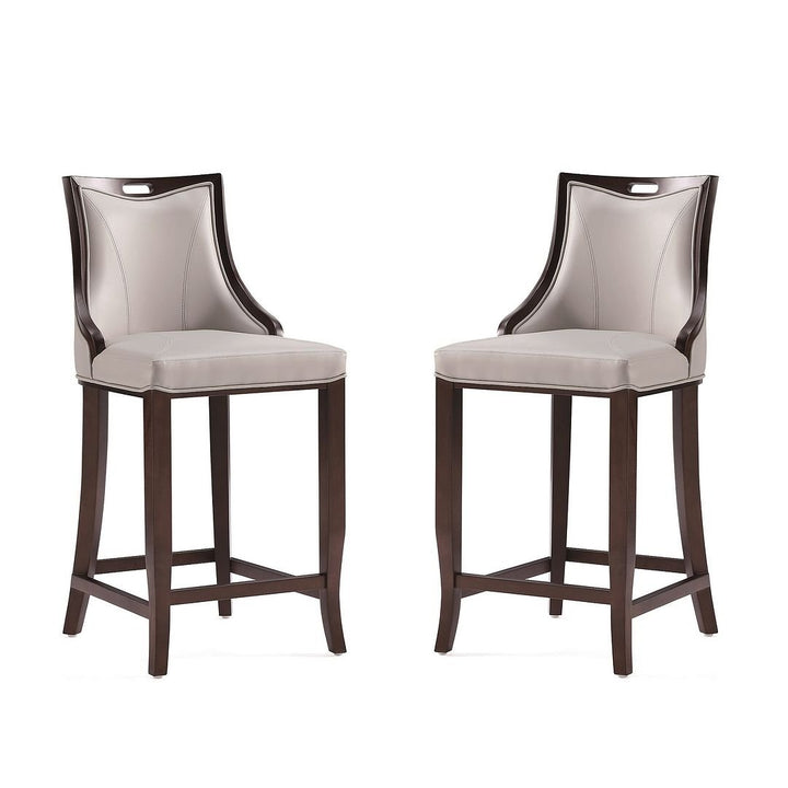 Emperor Faux Leather Barstool (Set of 2) Image 6