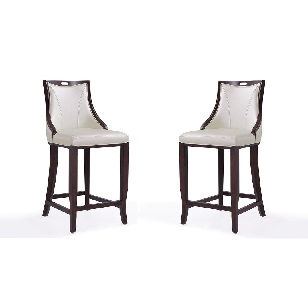 Emperor Faux Leather Barstool (Set of 2) Image 7