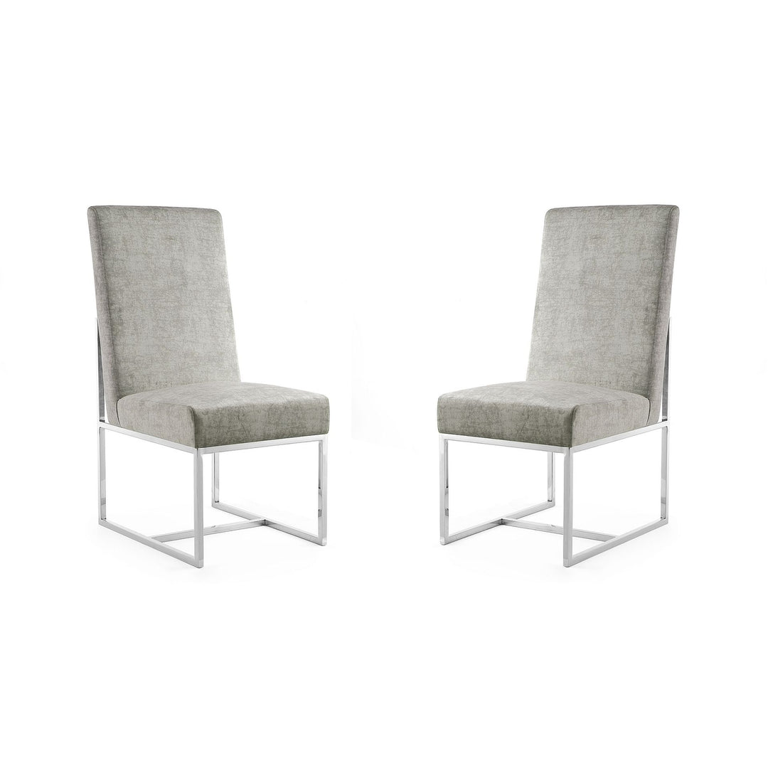 Element Blue Velvet Dining Armchair (Set of 2) Image 6