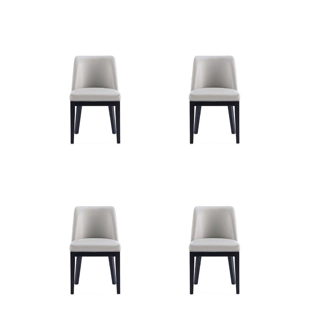 Gansevoort Modern Faux Leather Dining Chair (Set of 4) Image 4