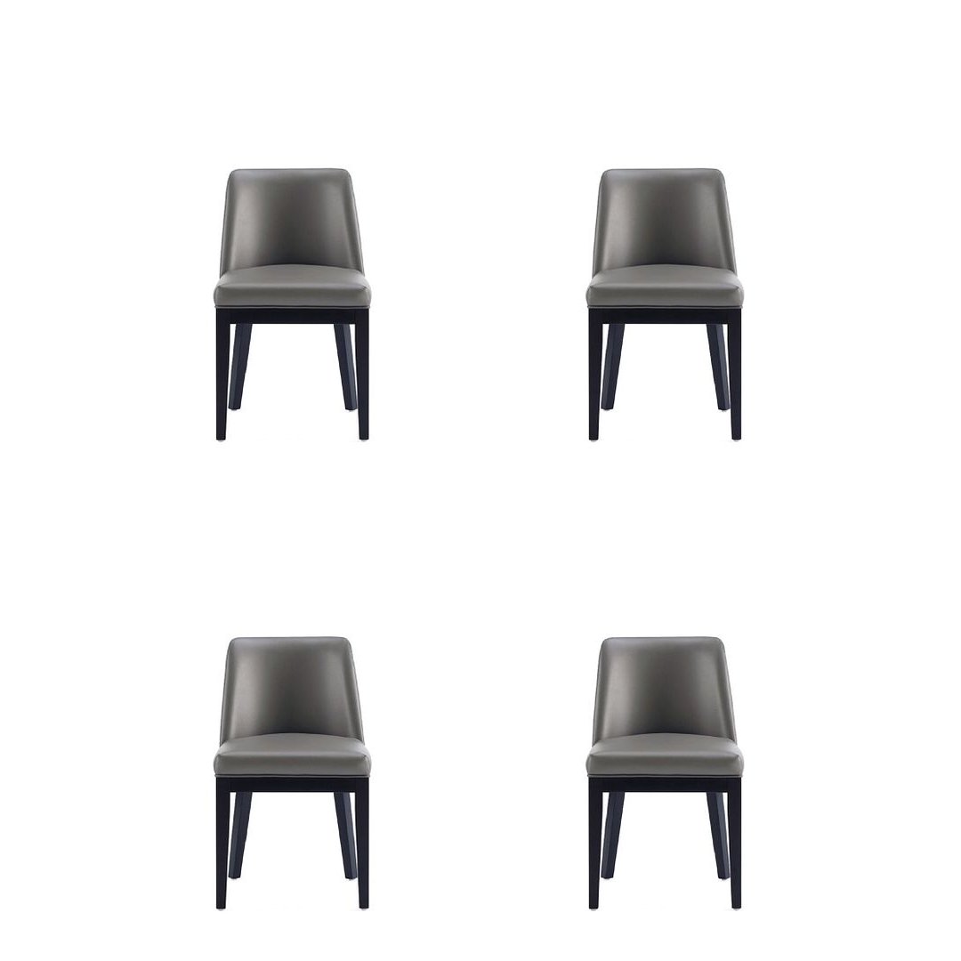 Gansevoort Modern Faux Leather Dining Chair (Set of 4) Image 5