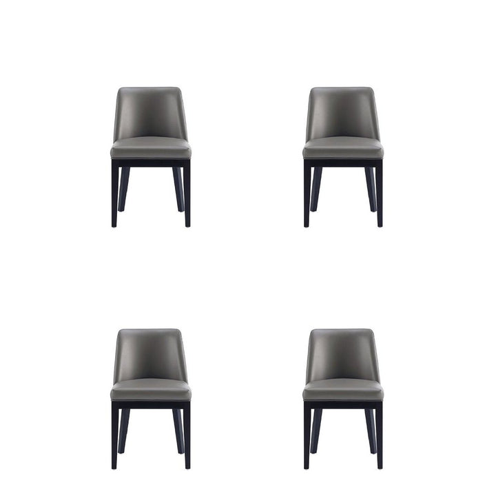 Gansevoort Modern Faux Leather Dining Chair (Set of 4) Image 5