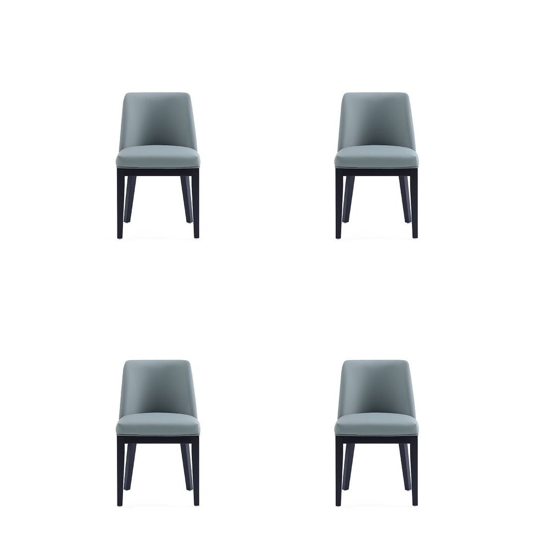 Gansevoort Modern Faux Leather Dining Chair (Set of 4) Image 6