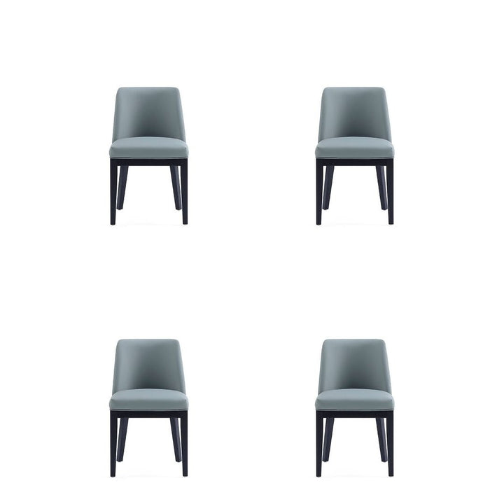 Gansevoort Modern Faux Leather Dining Chair (Set of 4) Image 6
