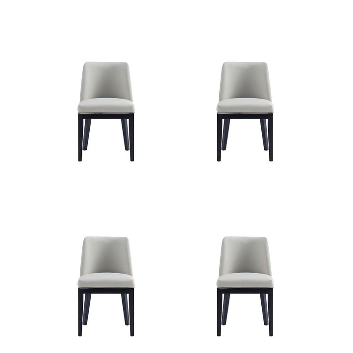 Gansevoort Modern Faux Leather Dining Chair (Set of 4) Image 7