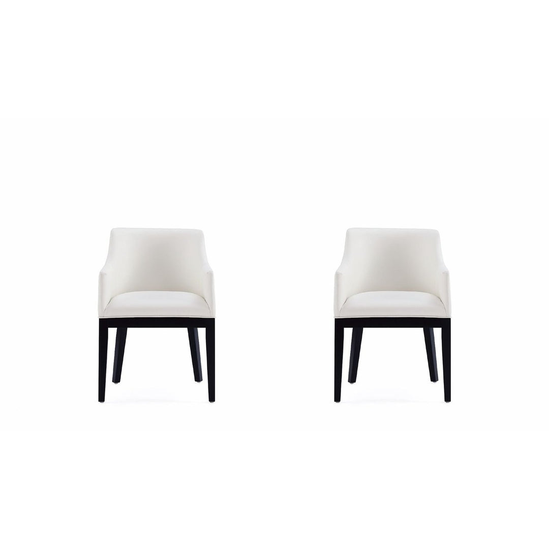 Gansevoort Modern Faux Leather Dining Armchair (Set of 2) Image 1