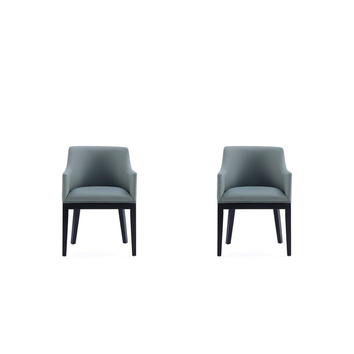 Gansevoort Modern Faux Leather Dining Armchair (Set of 2) Image 6