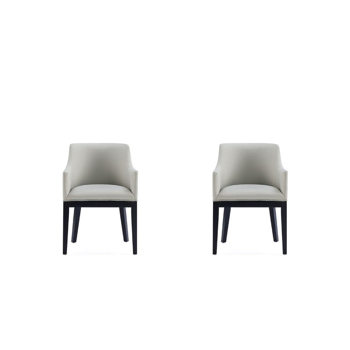 Gansevoort Modern Faux Leather Dining Armchair (Set of 2) Image 7