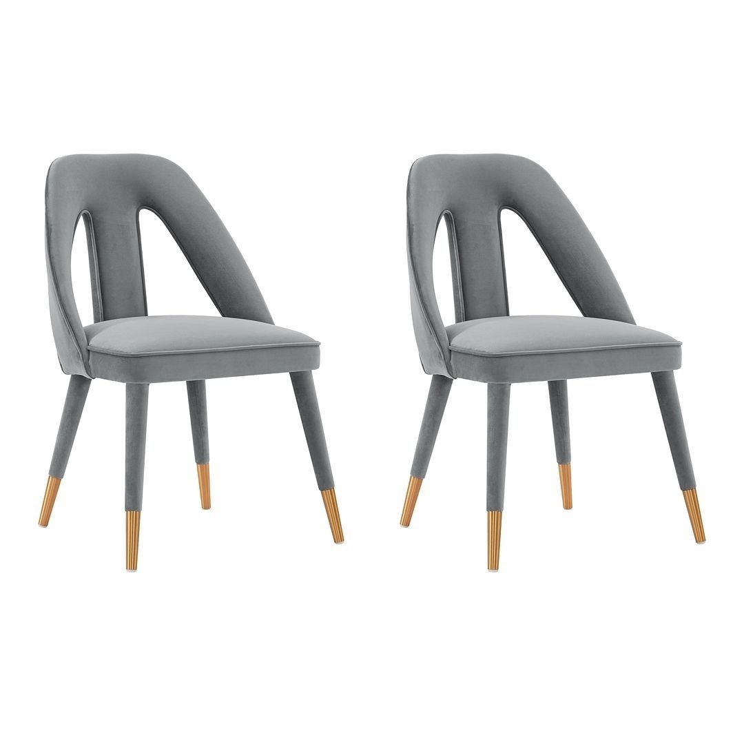 Modern Neda Velvet Dining Chair - Set of 2 Image 4