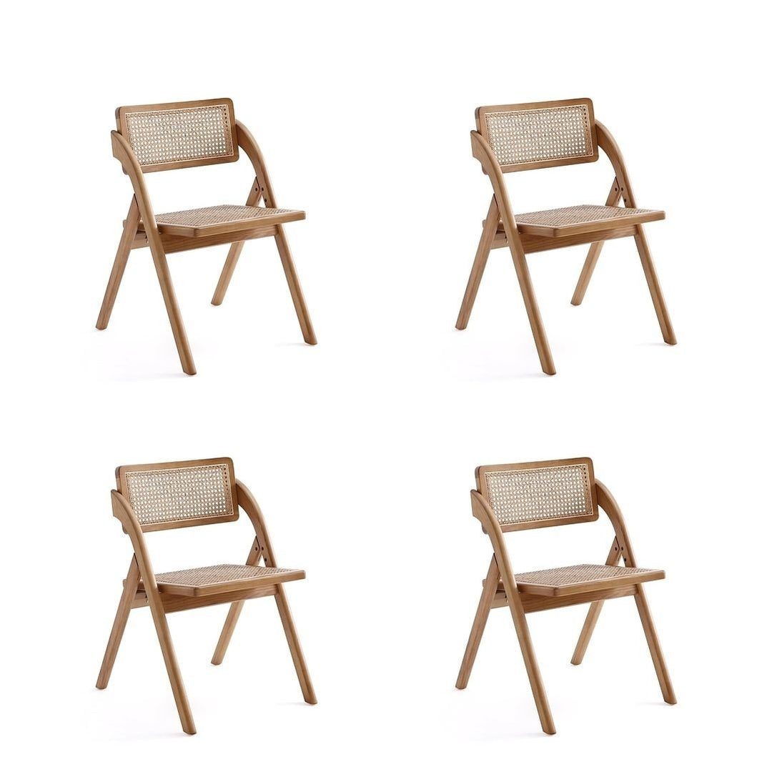 Lambinet Folding Dining Chair and Natural Cane - Set of 4 Image 4