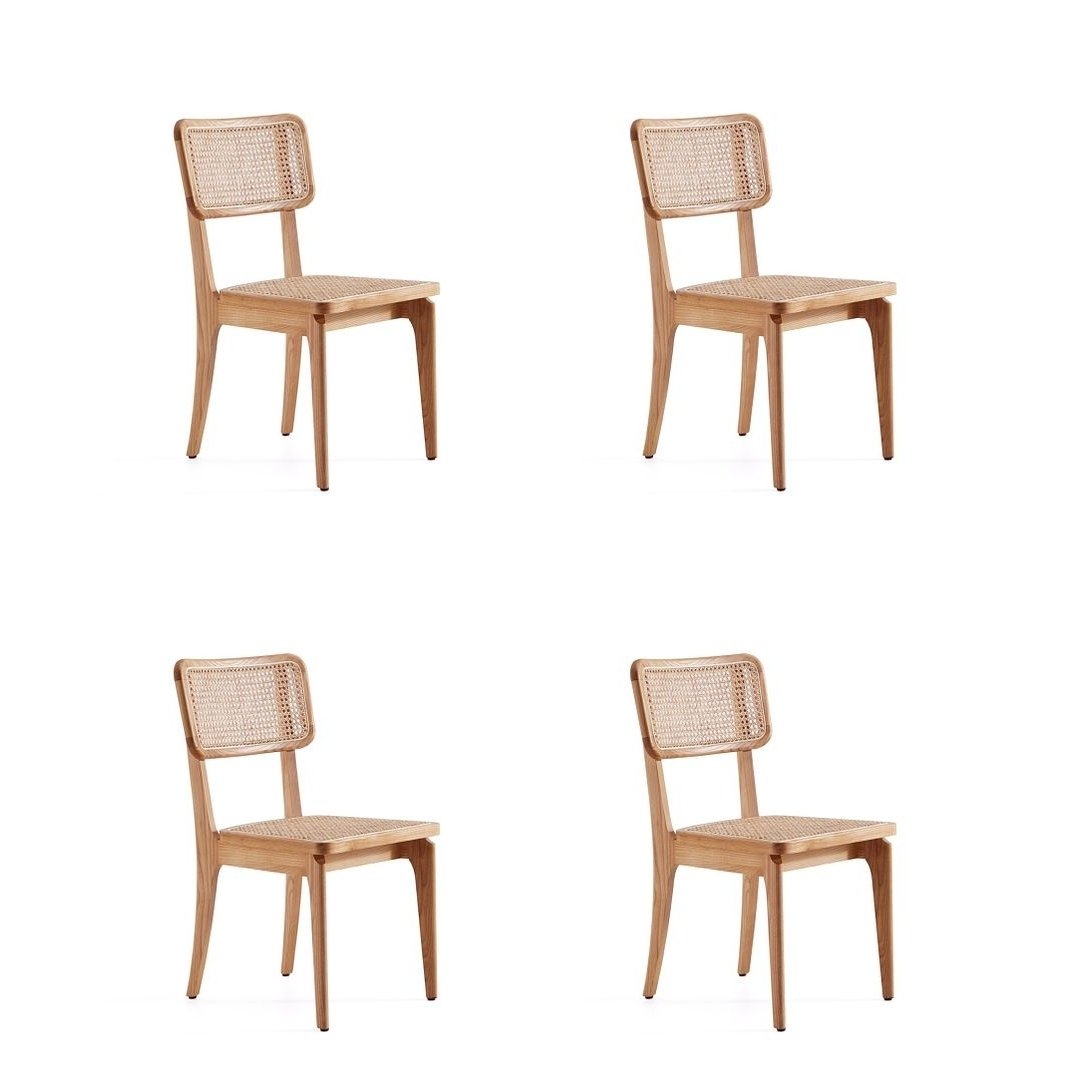 Giverny Dining Chair and Natural Cane - Set of 4 Image 1