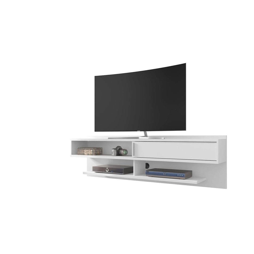 Astor 70.86 Modern Floating Entertainment Center Off White Media Shelves 1.0 Image 4