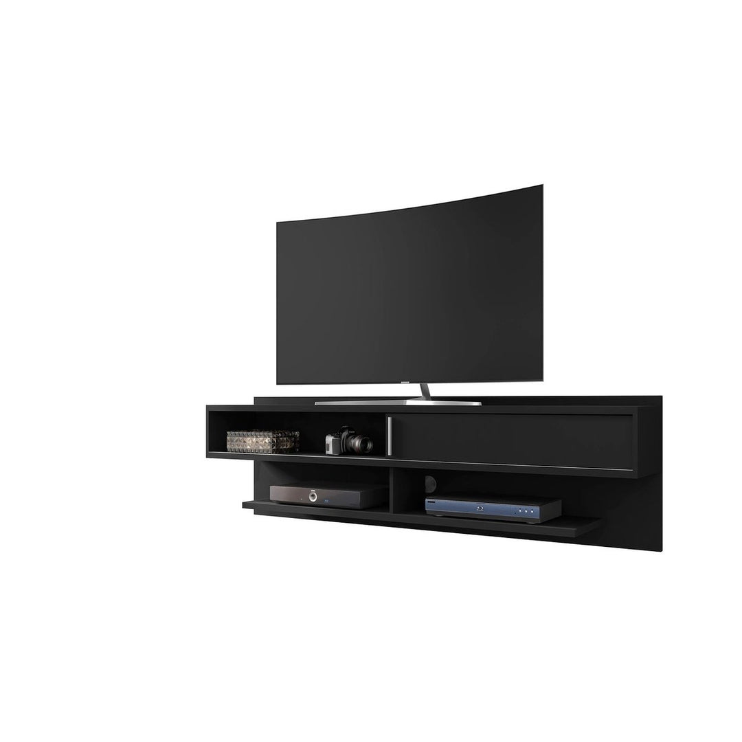 Astor 70.86 Modern Floating Entertainment Center Off White Media Shelves 1.0 Image 5