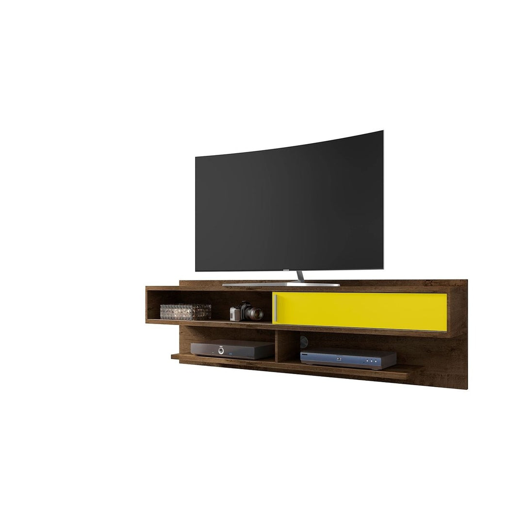 Astor 70.86 Modern Floating Entertainment Center Off White Media Shelves 1.0 Image 7