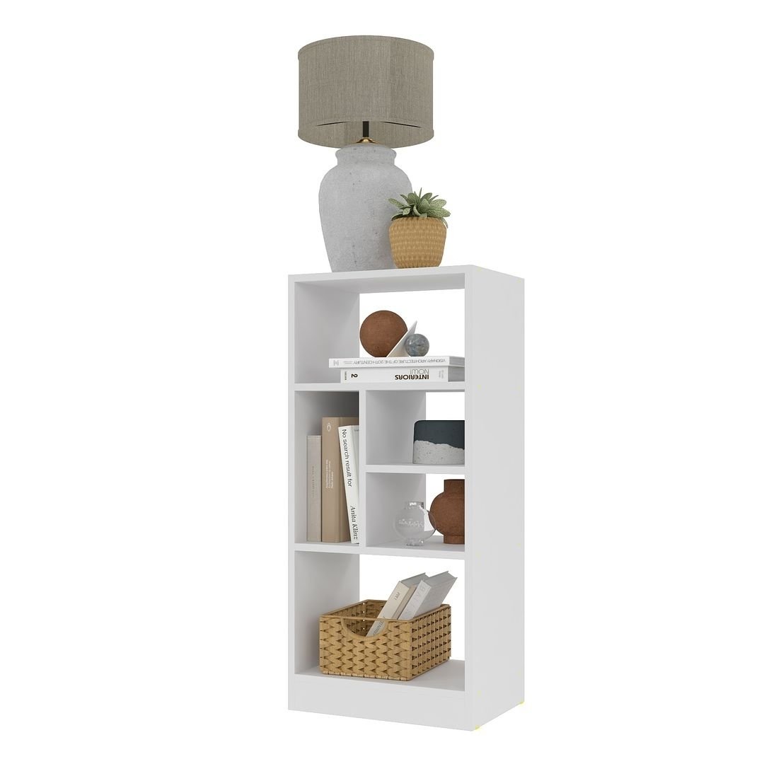 Valenca Bookcase 2.0 with 5 shelves in White Image 4