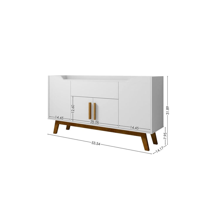 Addie 53.54 Sideboard with 5 Shelves Image 3