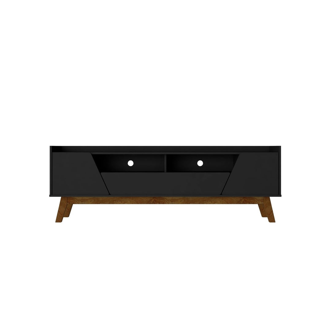 Mid-Century Modern Marcus 70.86 TV Stand with Solid Wood Legs Image 6