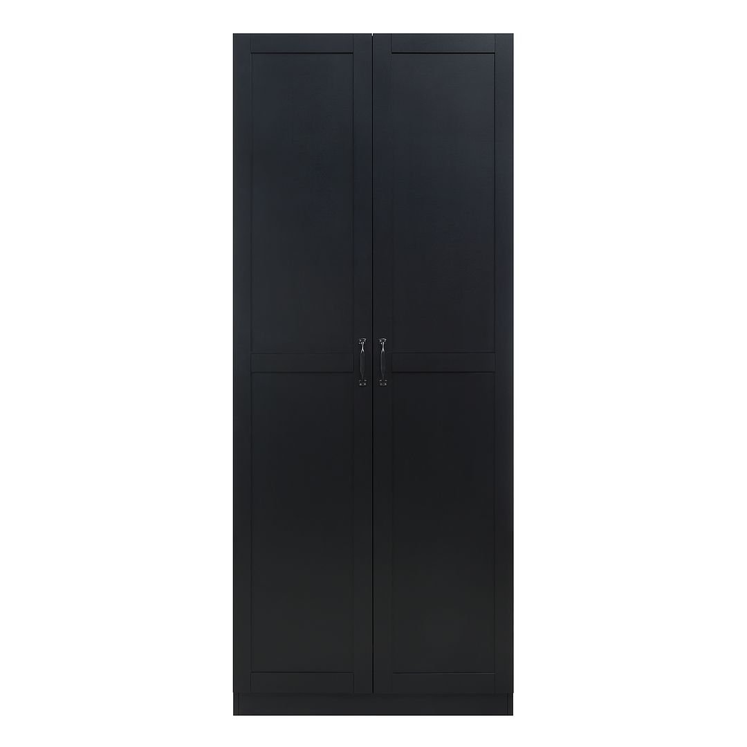 Hopkins Freestanding Storage Closet 7 Shelves Soft Close Door Modern Design Image 1