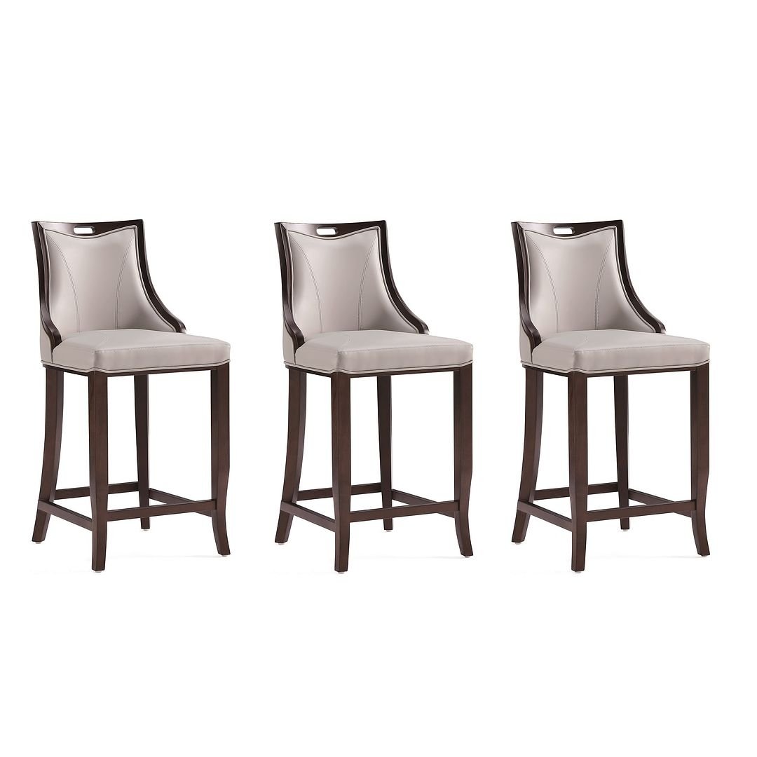 Emperor Faux Leather Barstool (Set of 3) Image 1