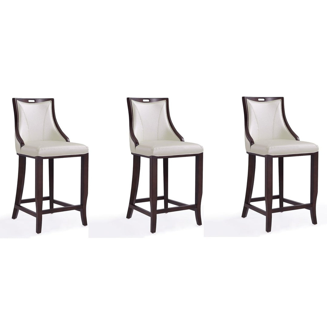 Emperor Faux Leather Barstool (Set of 3) Image 7
