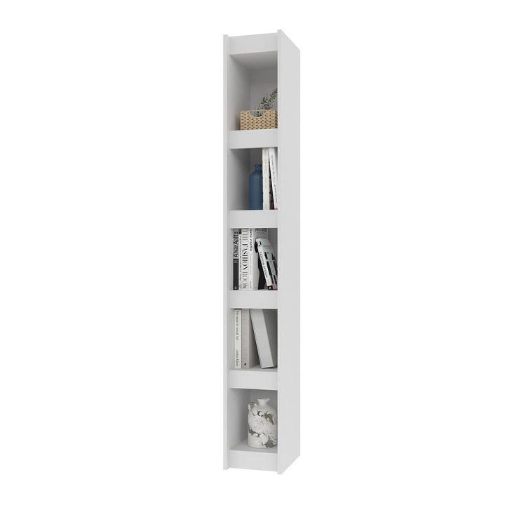Parana Bookcase 1.0 with 5 shelves in White Image 4