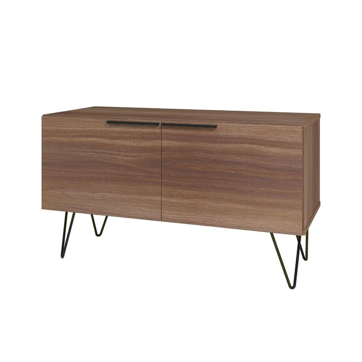 Beekman Accent Cabinet 35.43 Inch Mid-Century Modern with 2 Oversized Shelves Image 1