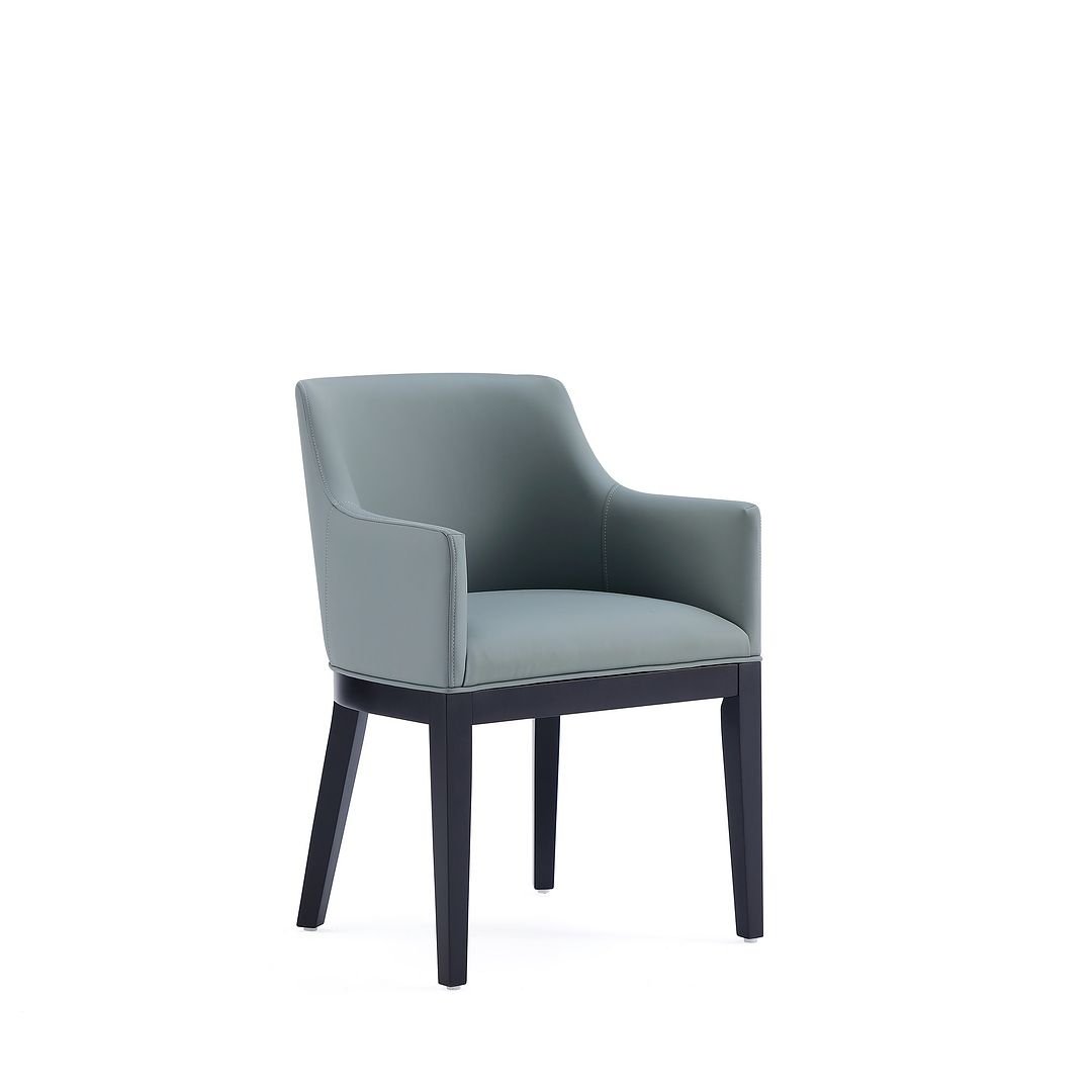 Gansevoort Faux Leather Dining Armchair Modern Contemporary Design Commercial Grade Image 1