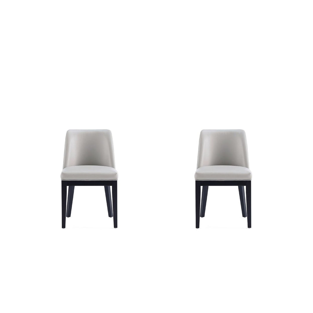 Gansevoort Modern Faux Leather Dining Chair (Set of 2) Image 4