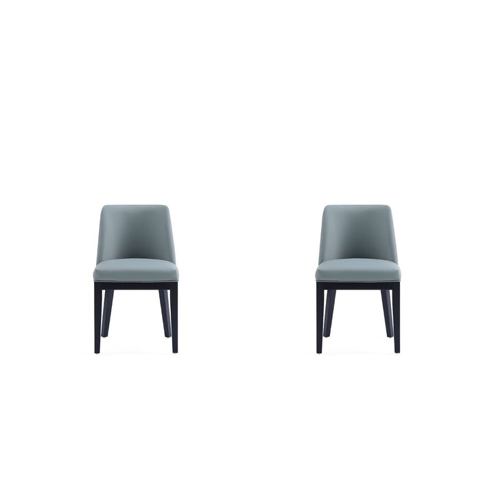 Gansevoort Modern Faux Leather Dining Chair (Set of 2) Image 6