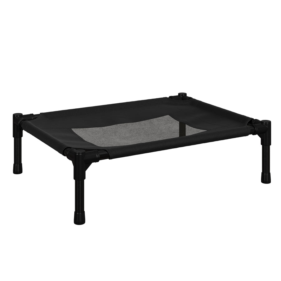 PETMAKER Elevated Dog Bed 24.5x18.5 Black Portable Waterproof Indoor Outdoor Image 1