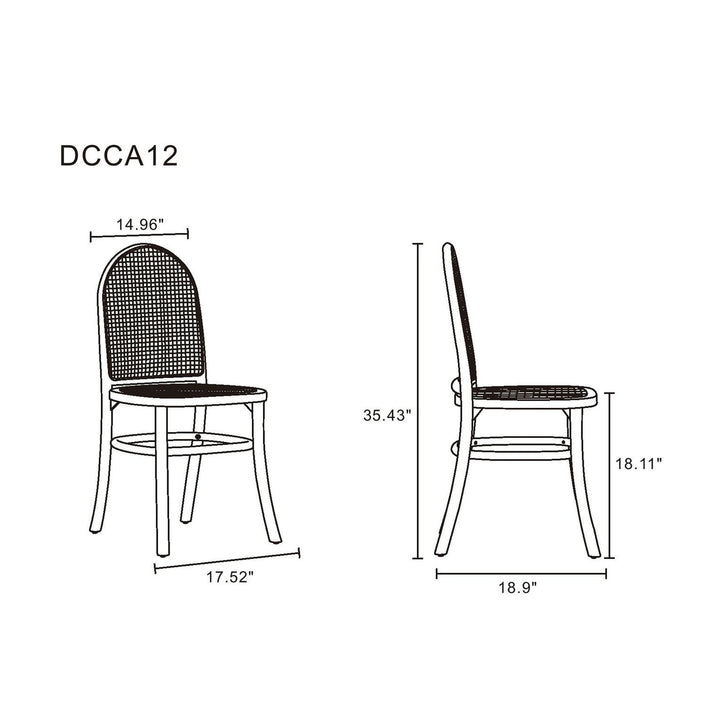 Paragon Dining Chair 2.0 and Cane - Set of 2 Image 3