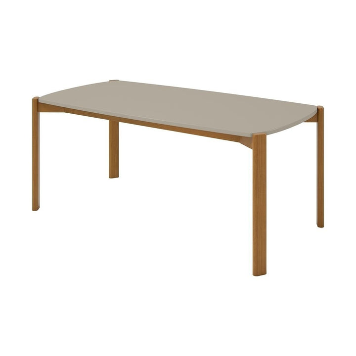 Mid-Century Modern Gales 70.87 Dining Table with Solid Wood Legs Image 4