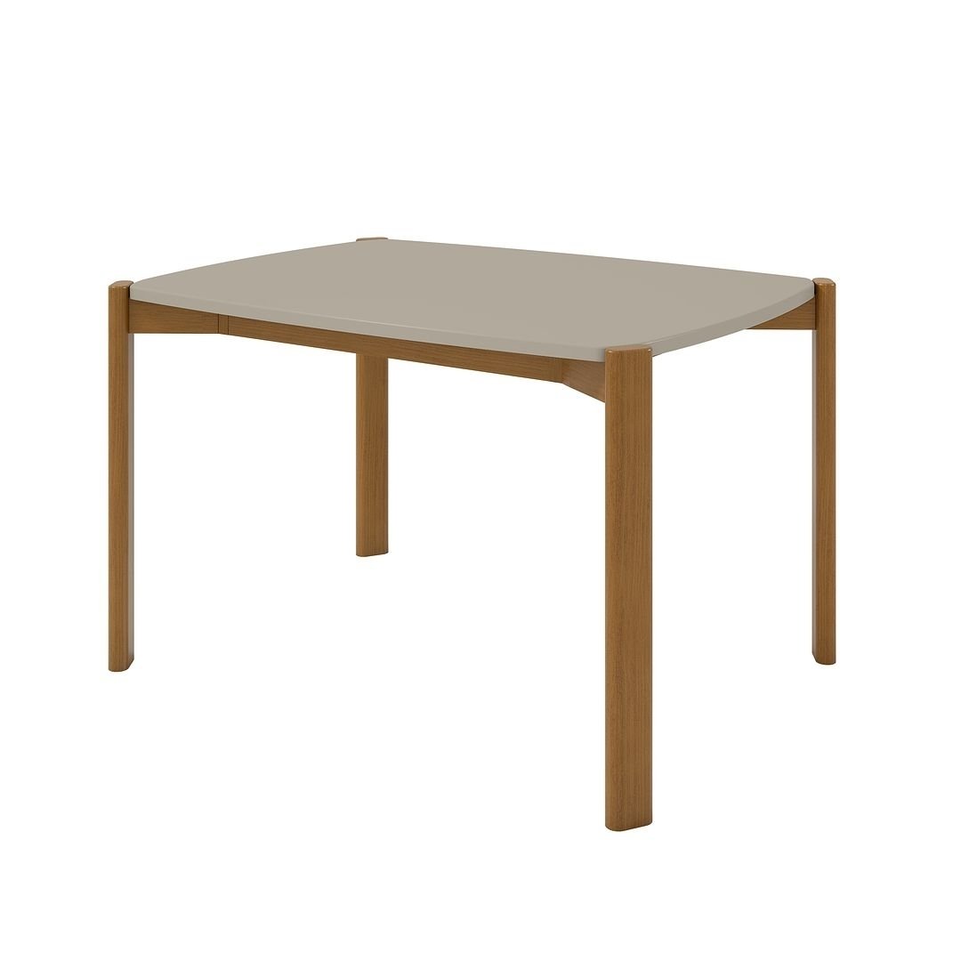 Mid-Century Modern Gales 47.24 Dining Table with Solid Wood Legs Image 1