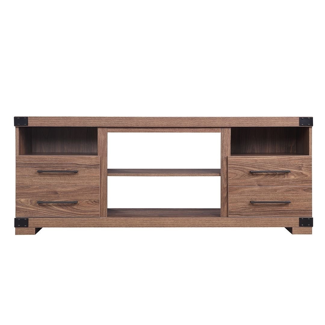 Richmond 60" TV Stand with 2 Drawers and 4 Shelves Image 1