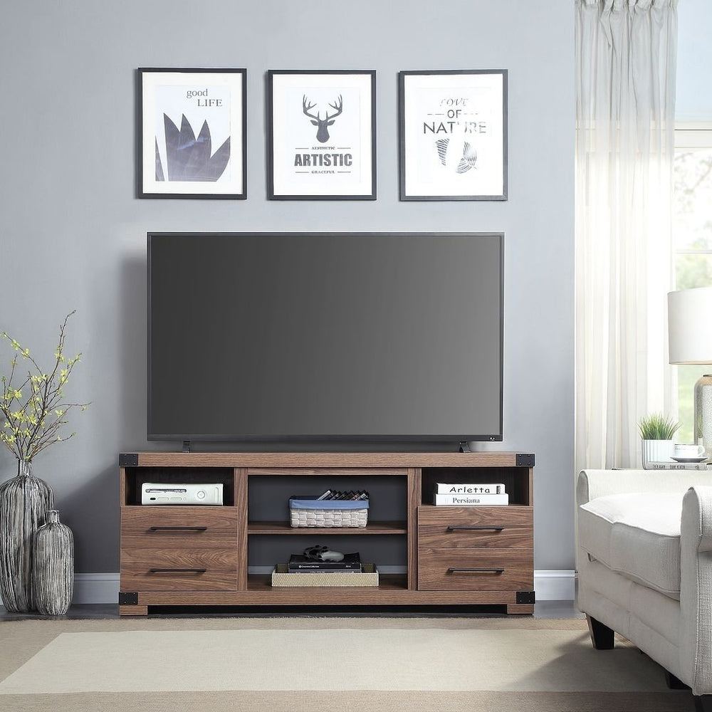 Richmond 60" TV Stand with 2 Drawers and 4 Shelves Image 2