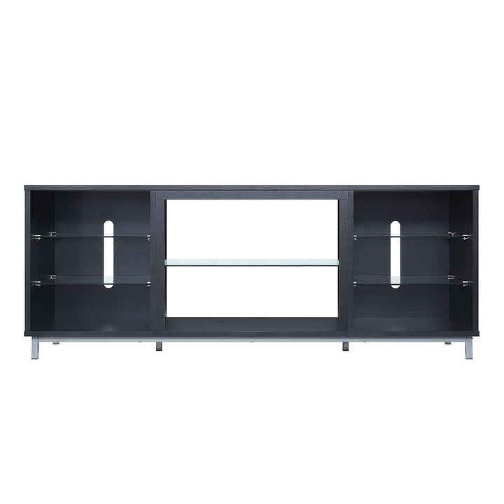 Brighton 60" TV Stand with Glass Shelves and Media Wire Management Image 5