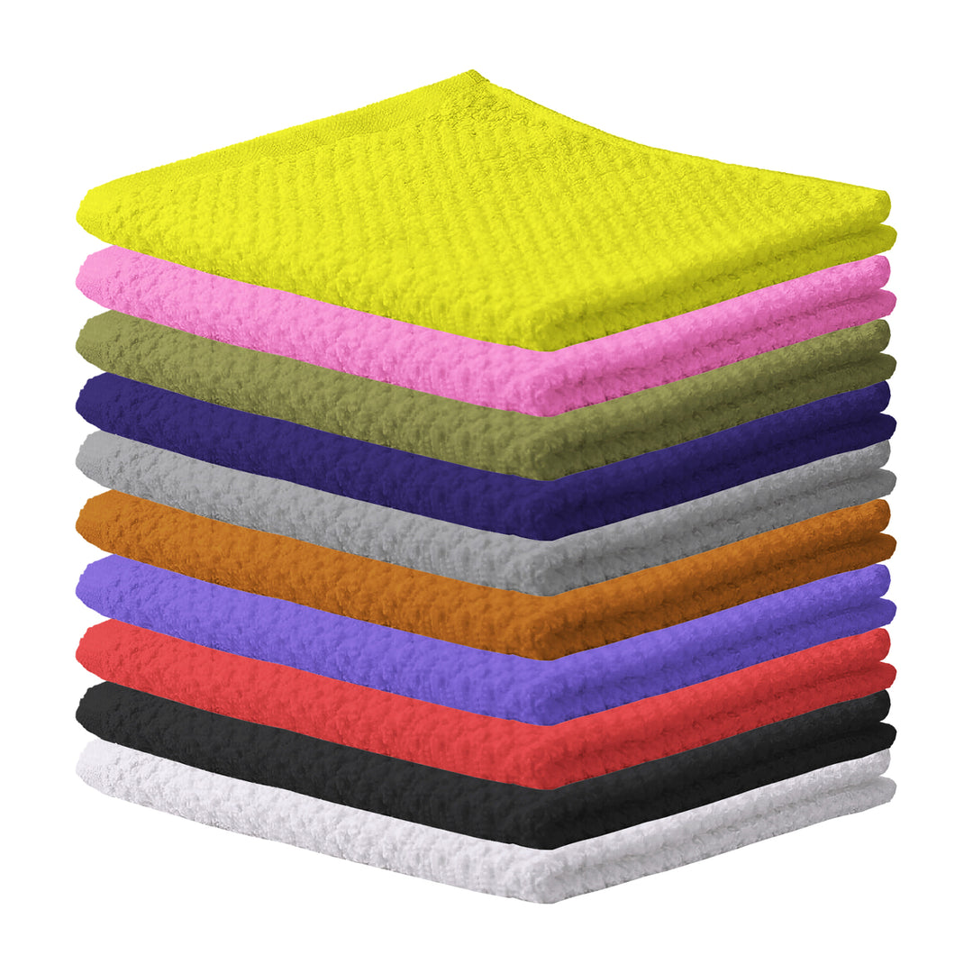 20-Pack: Multipurpose Super Absorbent Ultra Soft 100% Cotton Ring Spun Stitched Wash cloths Image 6