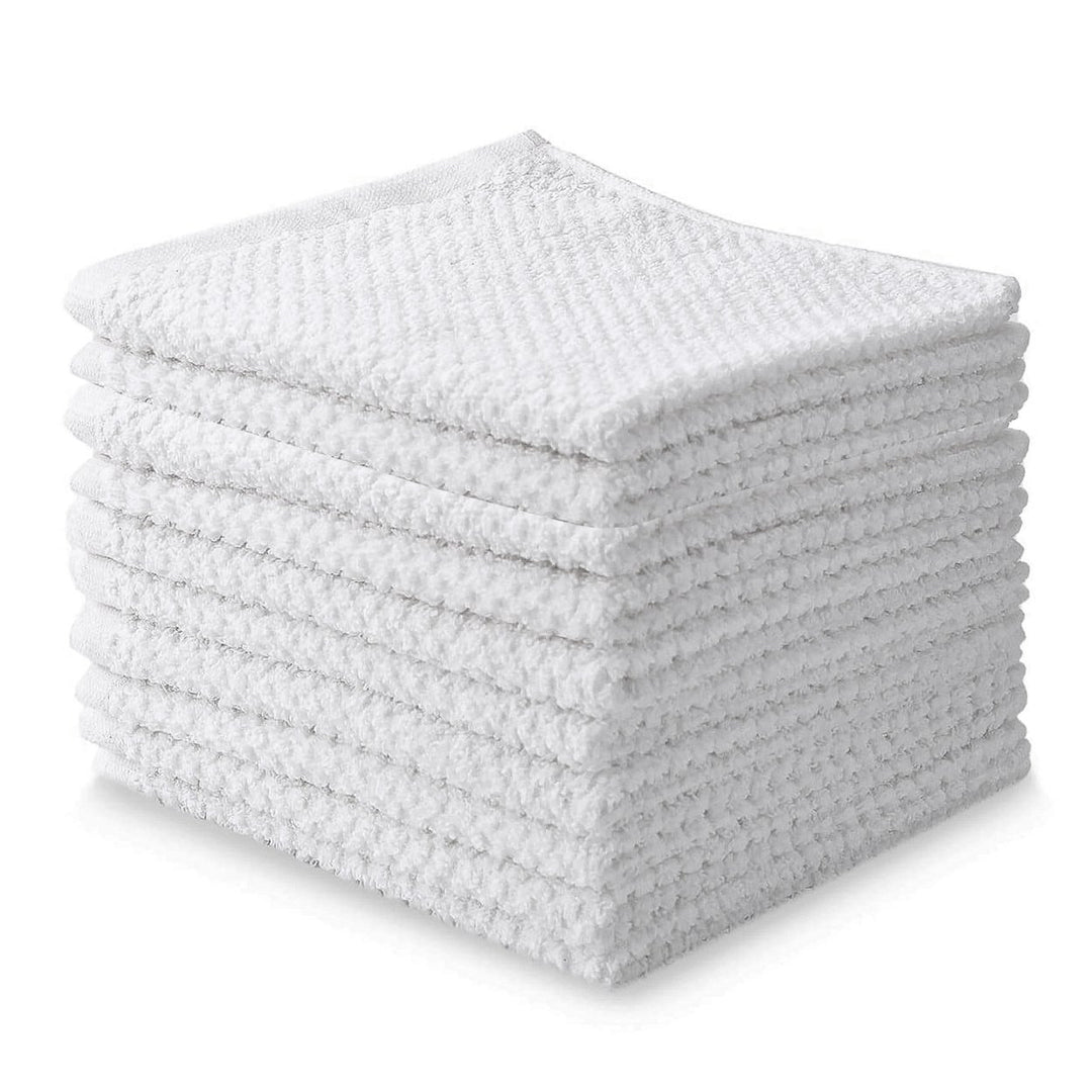 20-Pack: Multipurpose Super Absorbent Ultra Soft 100% Cotton Ring Spun Stitched Wash cloths Image 7