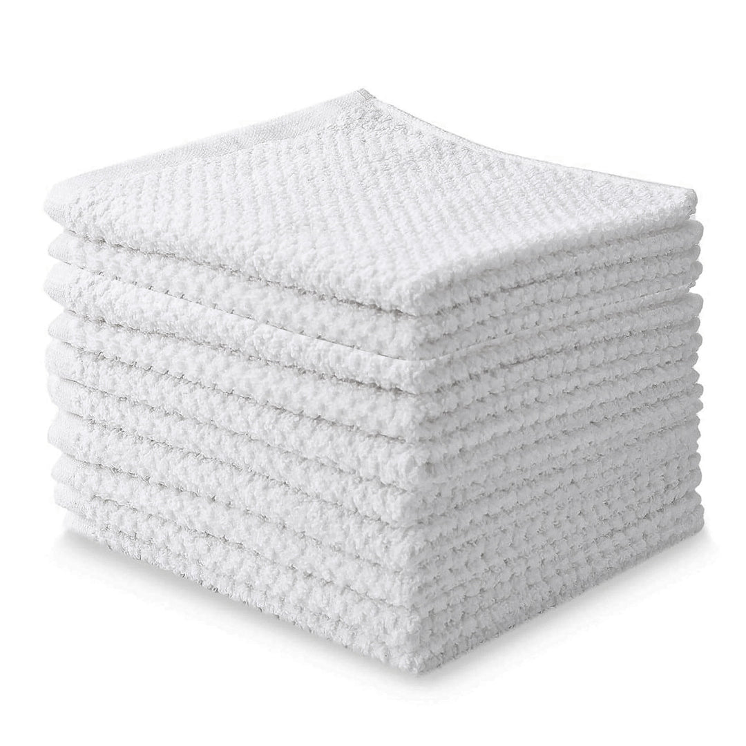 40-Pack: Multipurpose Super Absorbent Ultra Soft 100% Cotton Ring Spun Stitched Wash cloths Image 7