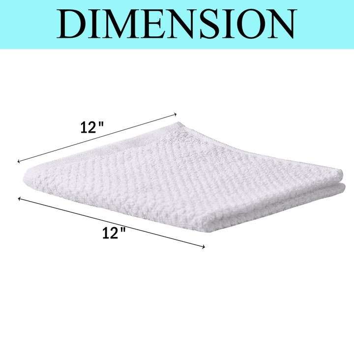 20-Pack: Multipurpose Super Absorbent Ultra Soft 100% Cotton Ring Spun Stitched Wash cloths Image 12