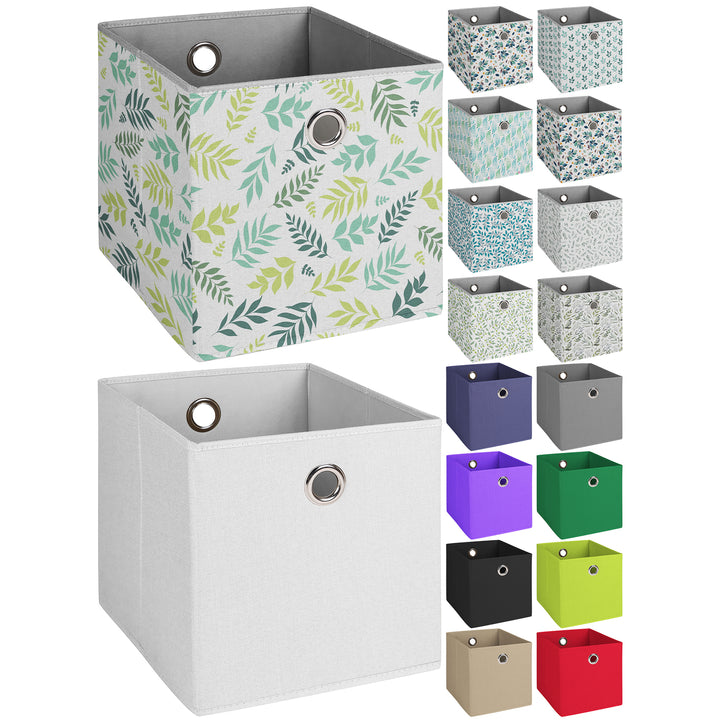 2-Pack: Multipurpose Stackable Basic Fabric Collapsible Storage Bin Cube Organizer Image 3