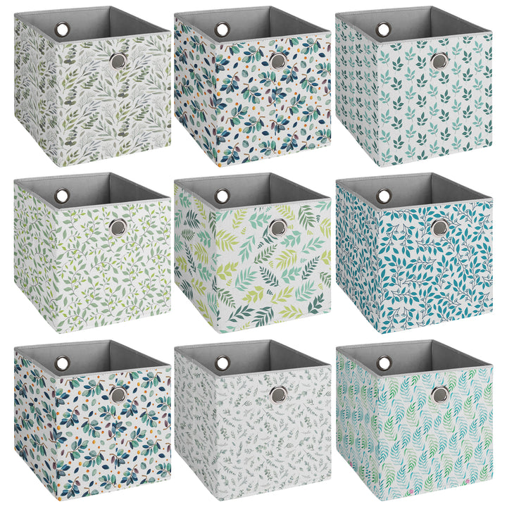 Collapsible Storage Bins Multi-Pack Fabric Stackable Organizer 11x11 Color Options Image 4