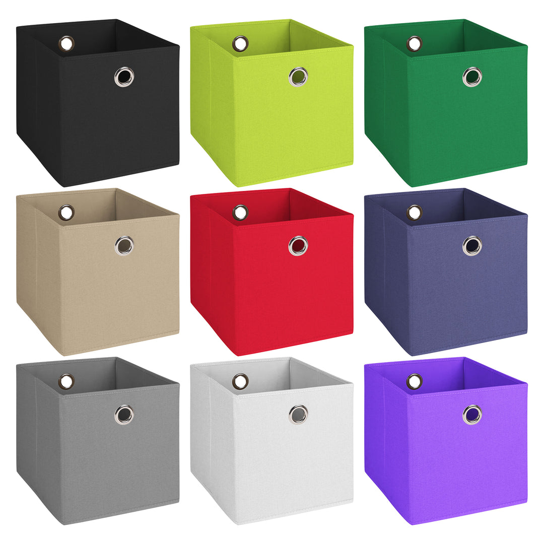 Collapsible Storage Bins Multi-Pack Fabric Stackable Organizer 11x11 Color Options Image 6